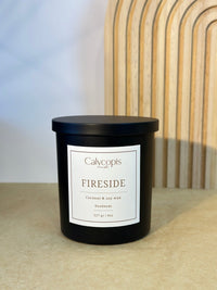 Calycopis Candle – Fireside | Handmade Coconut & Soy Wax - Calycopis Candle