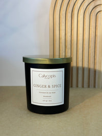 Calycopis Candle – Ginger & Spice | Handmade Coconut & Soy Wax - Calycopis Candle