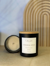 Calycopis Candle – Ginger & Spice | Handmade Coconut & Soy Wax - Calycopis Candle