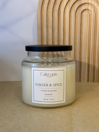 Calycopis Candle – Ginger & Spice | Handmade Coconut & Soy Wax - Calycopis Candle