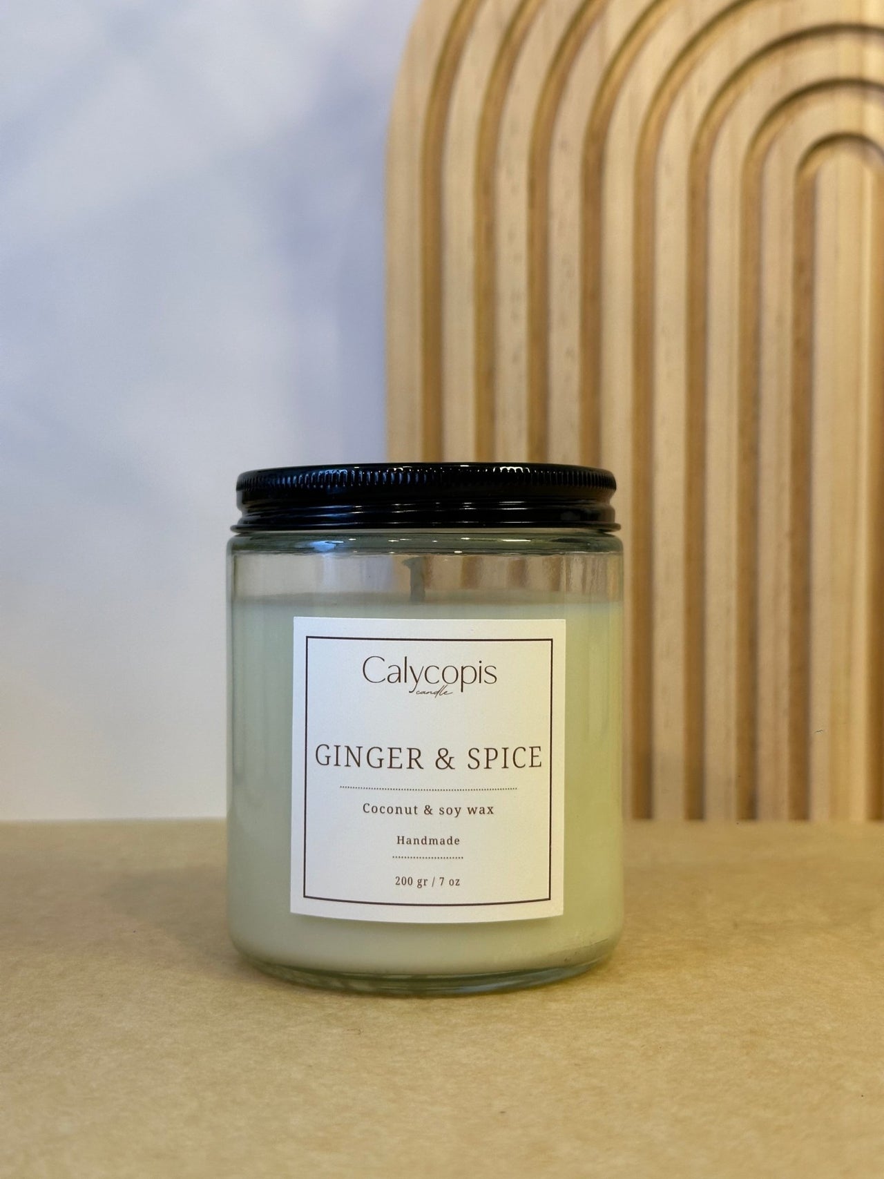 Calycopis Candle – Ginger & Spice | Handmade Coconut & Soy Wax - Calycopis Candle